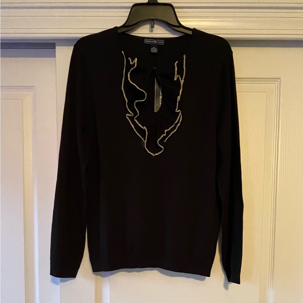American Living Black Sweater. Size XL